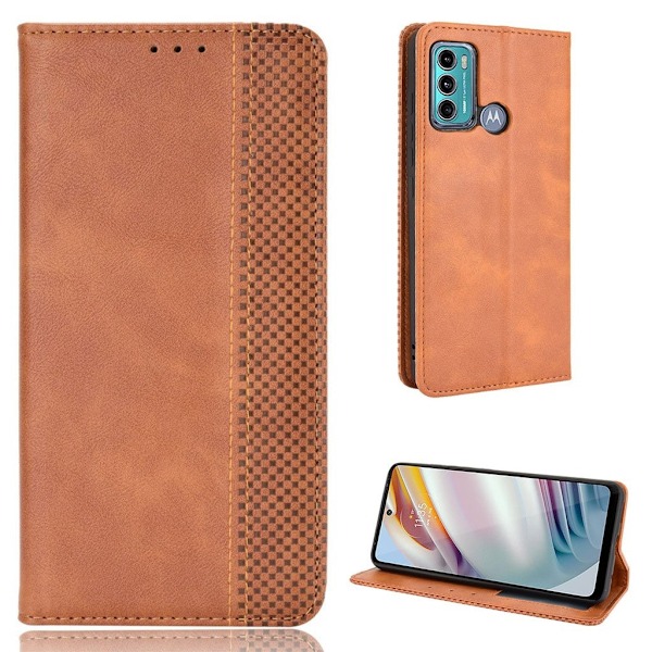 Bofink Vintage Motorola Moto G40 Fusion / G60 Læder etui - Brun Brown
