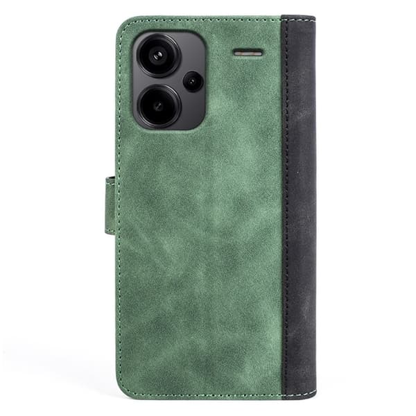Tofarget lærdeksel for Xiaomi Redmi Note 13 Pro Plus - Grønn Green