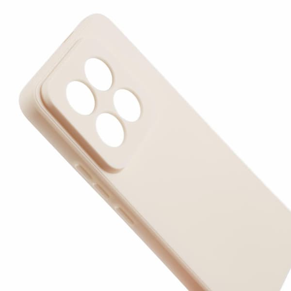 Mikrofiberfodrat Xiaomi 14 Pro skal i mjukt gummi - Vit Vit