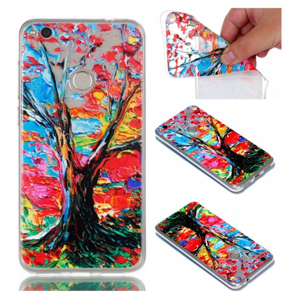 Huawei Honor 8 Lite retrotyylinen suojakuori - Puunrunko Multicolor