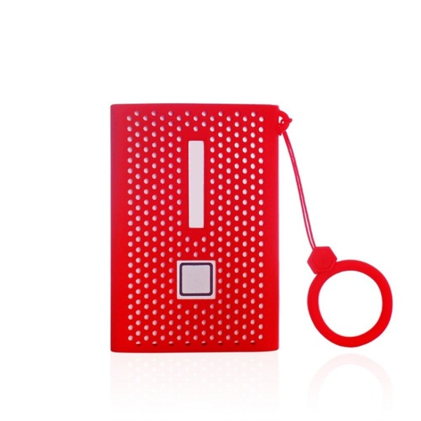 Samsung T7 Touch SSD silicone cover with ring strap - Red Red