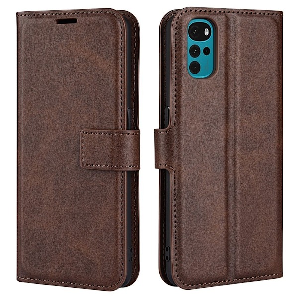 Motorola Moto G22 nahkainen lompakokkotelo - Ruskea Brown