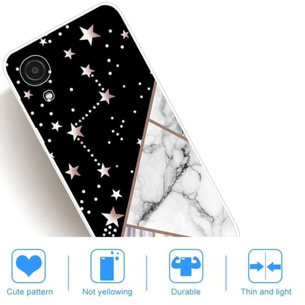 Marmormotiv Samsung Galaxy A03 Core skal - Konstellation Marmorplatta multifärg