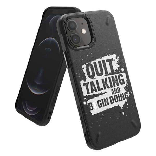 Ringke ONYX DESIGN - iPhone 12 mini - Hold Op Med At Tale Black