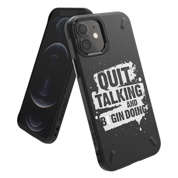 Ringke ONYX DESIGN - iPhone 12 mini - Lopeta Puhuminen Black