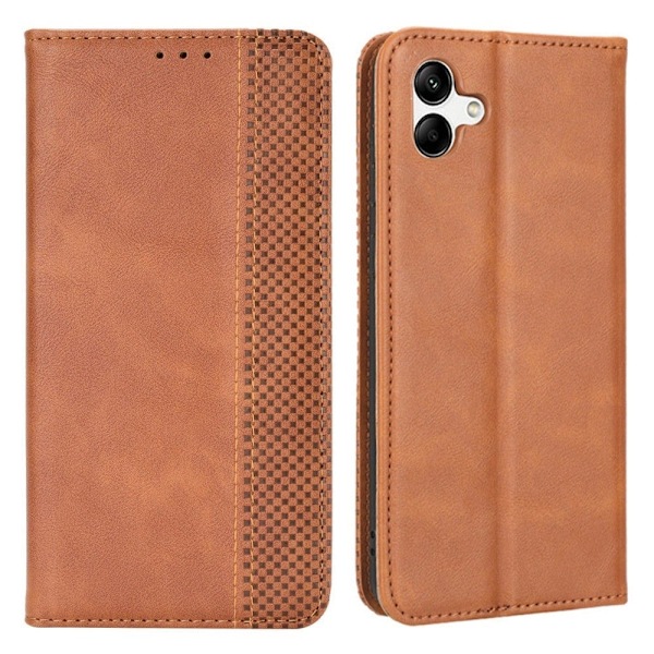 Bofink Vintage Samsung Galaxy A04 Læder Etui - Brun Brown