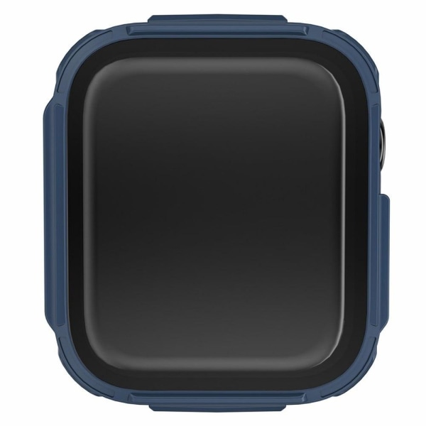 Apple Watch (45 mm) galvaniseret cover med hærdet glas - Blå Blue