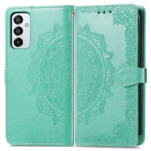 Mandala Samsung Galaxy M23 læderetui - Grøn Green