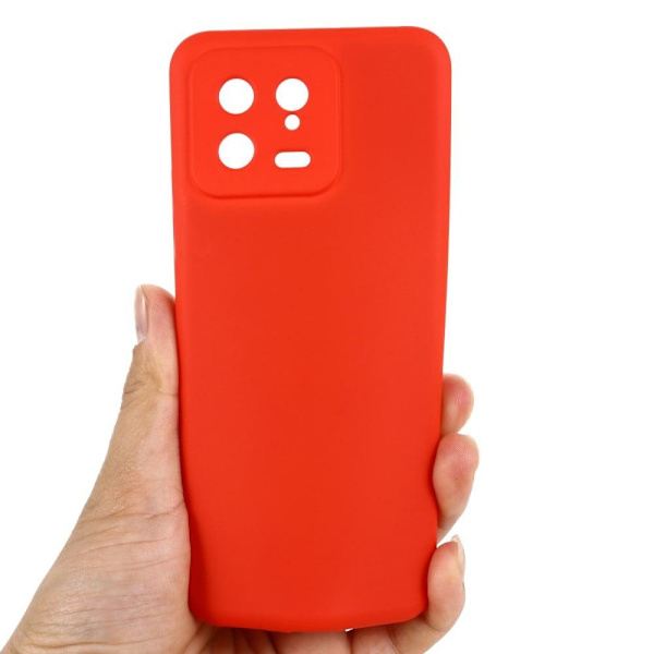Matte Liquid silikone cover til Xiaomi 13 - Rød Red