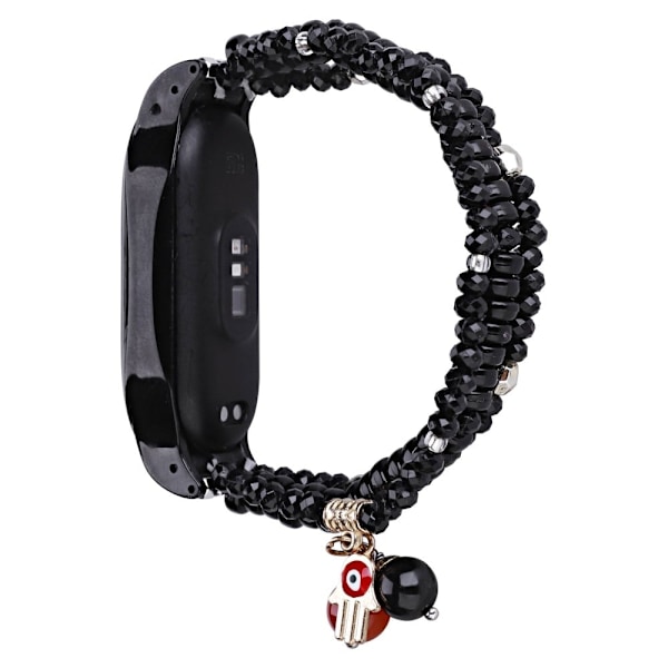 Xiaomi Mi Smart Band 4 / 3 urrem i ferieperlestil - Sort Black