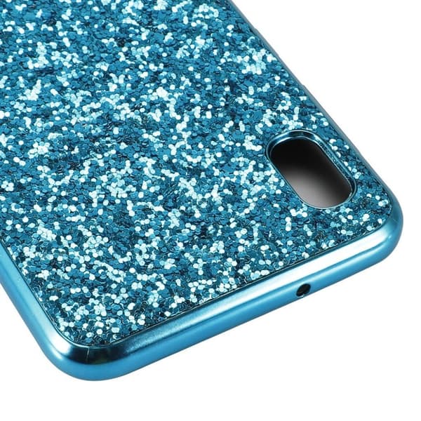 Glitter Samsung Galaxy A10 deksel - Blå Blue