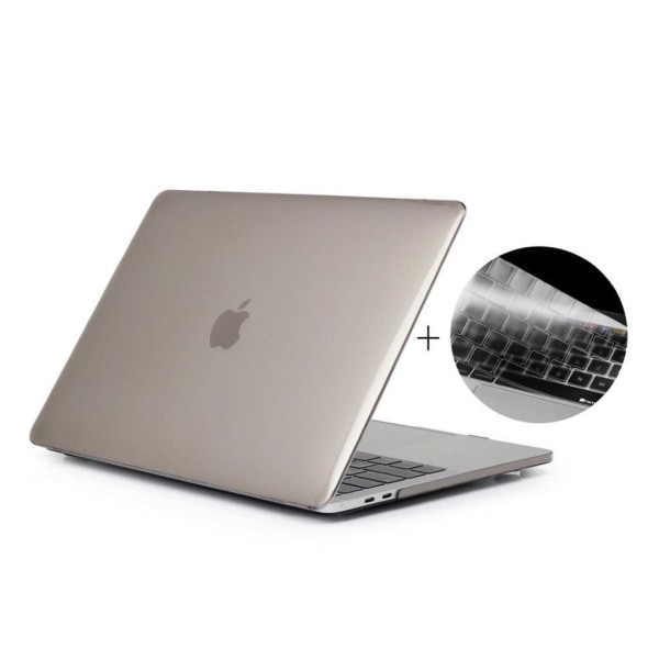 MacBook Pro 13 No Touchbar Kristalli Joustava PC ja TPU Muovi Su Silver grey