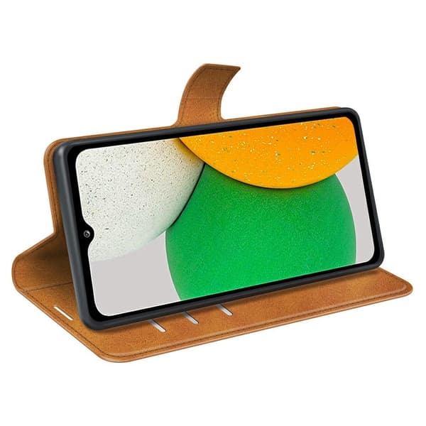 Lompakko Nahkakotelo For Samsung Galaxy A03 Core - Keltainen Yellow