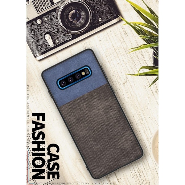 Jeans Samsung Galaxy S10 Plus flip case - Sininen / Musta Multicolor