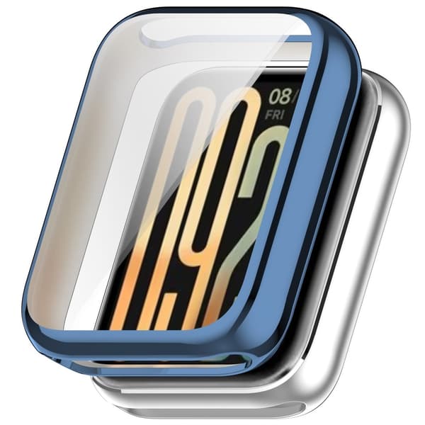 Xiaomi Smart Band 9 Pro klockfodral Allround flexibelt galvaniserat skyddsfodral - Blå Blå