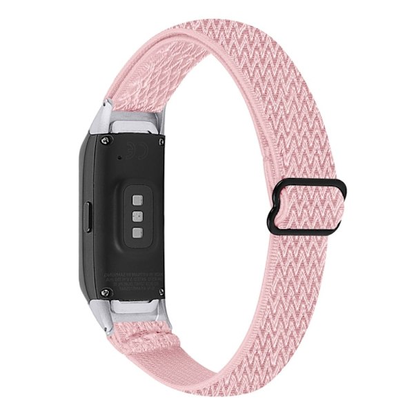 Samsung Galaxy Fit nylon elastisk urrem - Lyserød Pink