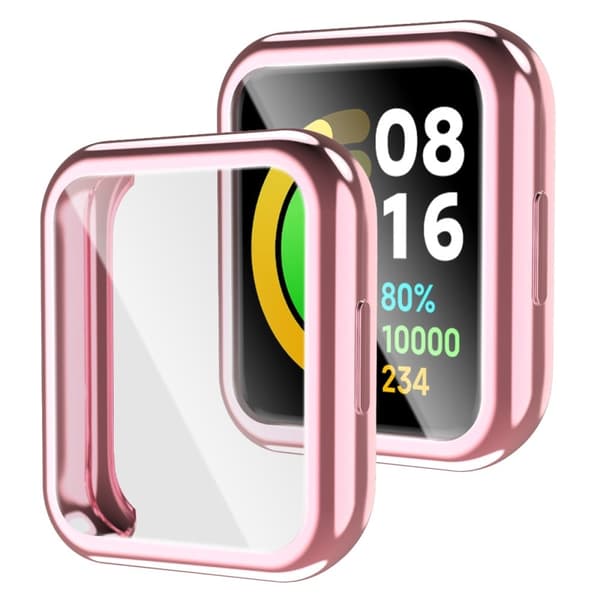 Xiaomi Redmi Watch 2 galvaniseret TPU-cover - Lyserød Pink