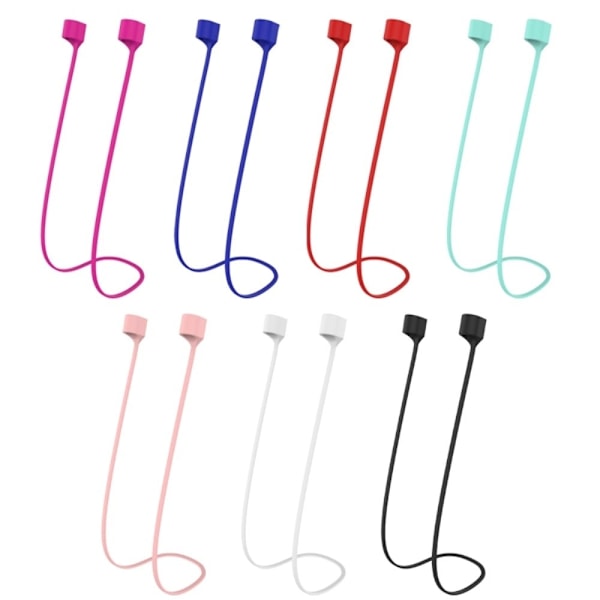 Magnetiskt upphängningsrep i silikon för AirPods Pro 2 - Vit Vit