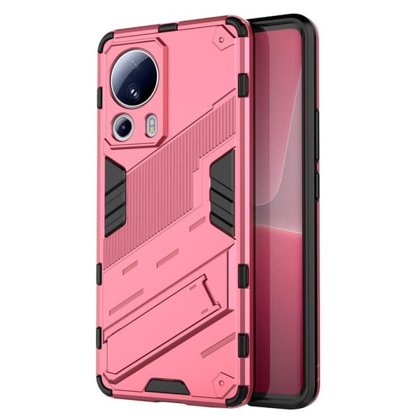 Shockproof Hybrid Deksel med A Modern Touch til Xiaomi Civi 2 / 13 Lite - Rose Pink