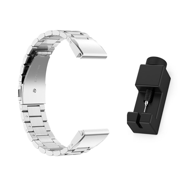 Tre pärlor i 304 rostfritt stål för Garmin-klocka - Silver Silvergrå
