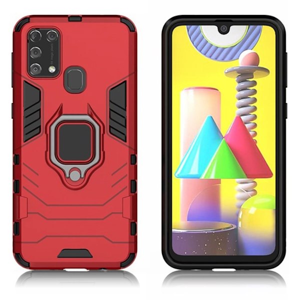 Ring Guard kuoret - Samsung Galaxy M31 - Punainen Red