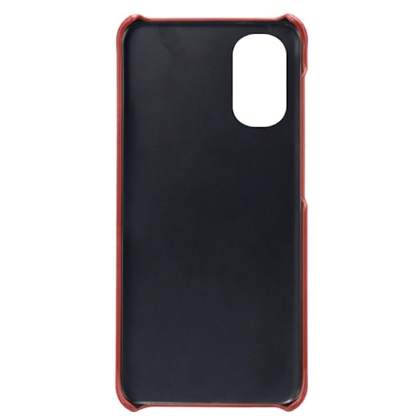 Dual Card Motorola Moto E32 cover - Rød Red
