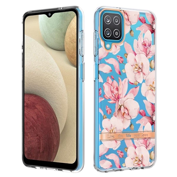 Supertunt och tåligt mjukfodral för Samsung Galaxy A12 5G - Rosa Gardenia Rosa