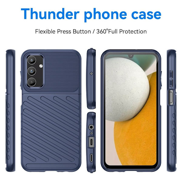Thunder Samsung Galaxy A15 4g Etui - Blå Blue