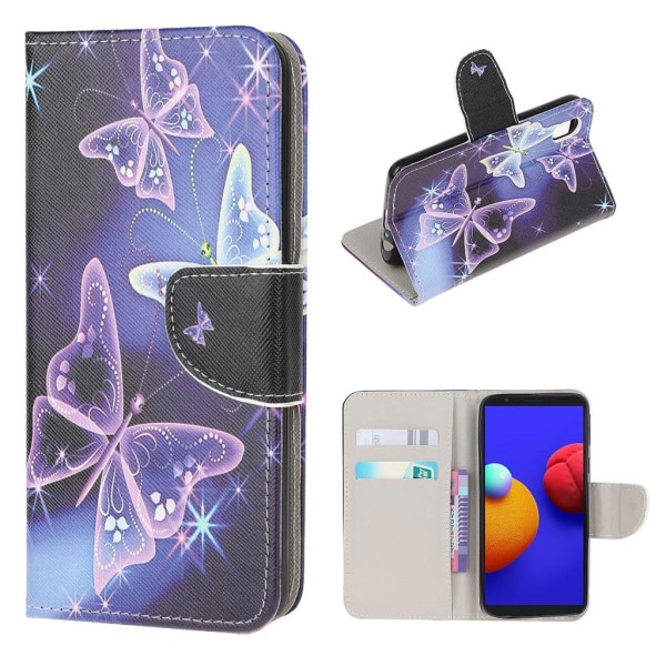 Wonderland Samsung Galaxy A01 Core flip case - Beautiful Butterf Purple