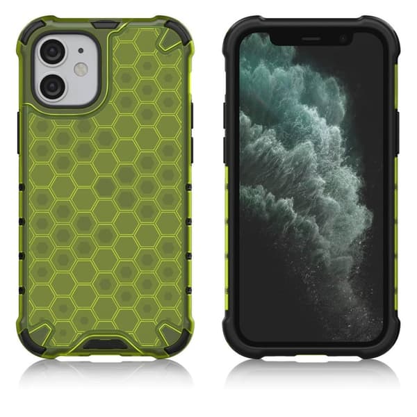 Bofink Honeycomb iPhone 12 Mini deksel - Grønn Green