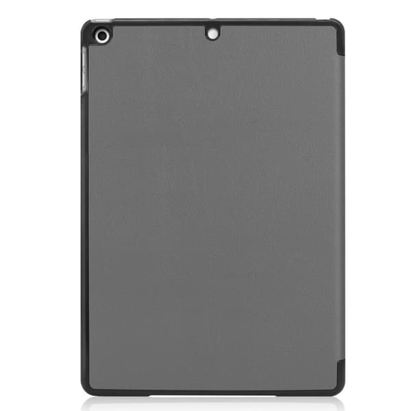 iPad 10.2 (2021) / (2020) / (2019) trefoldig flip-etui i PU-lær - Grå Silver grey