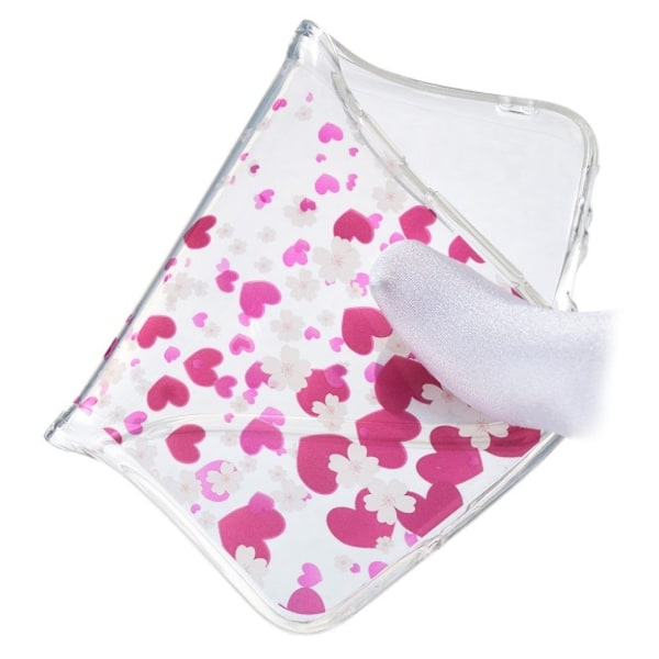 Huawei Y7 2019 mønstret etui - Hjerter og Blomster Multicolor
