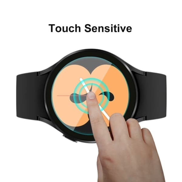 ENKAY Samsung Galaxy Watch 4 Classic (42mm) TPU cover + tempered glass screen protector - Pink Rosa