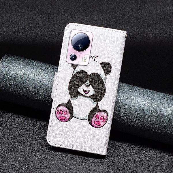 Wonderland Xiaomi 13 Lite / Civi 2 Läppäkotelo - Panda White