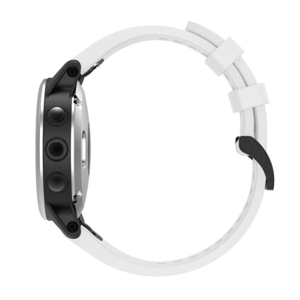 Stilfuld silikone-urrem til Garmin Fenix 5S - Hvid White