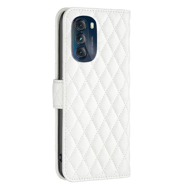 Rombemønster, matt flip-deksel for Motorola Moto G (2023) - Hvit White