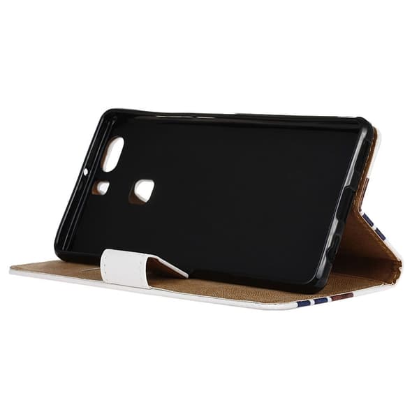 Moberg flippetui av PU lær for Huawei P9 Plus - Mønster i klassisk stil Multicolor