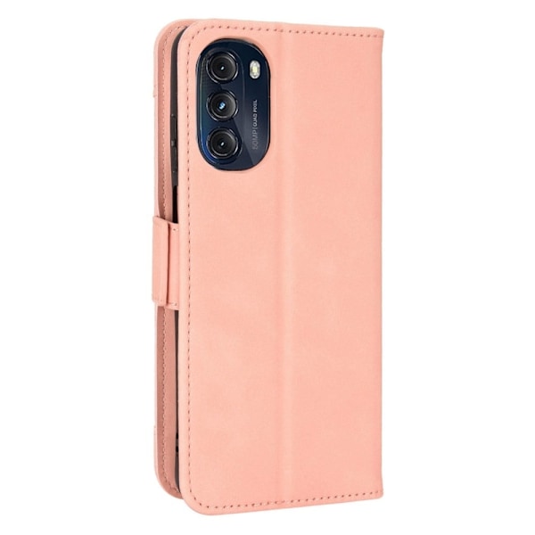 Modernt Motorola Moto G (2022) fodral med plånbok - Rosa Rosa