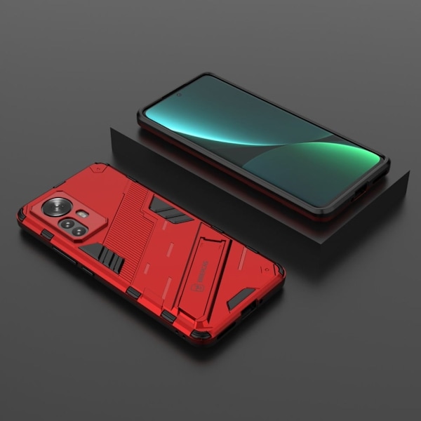 Støtsikkert hybriddeksel for Xiaomi 12 Pro - Rød Red