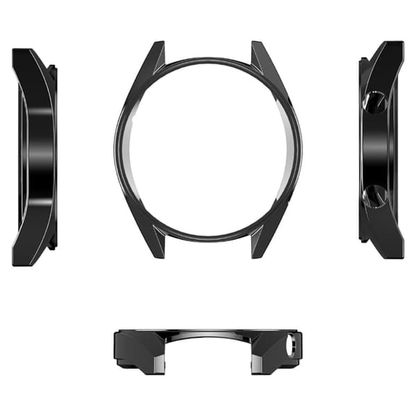 Huawei Watch GT / Watch GT 2 46mm / Watch GT 2 42mm Watch Case T Electroplating Frame Protector - Sort Black