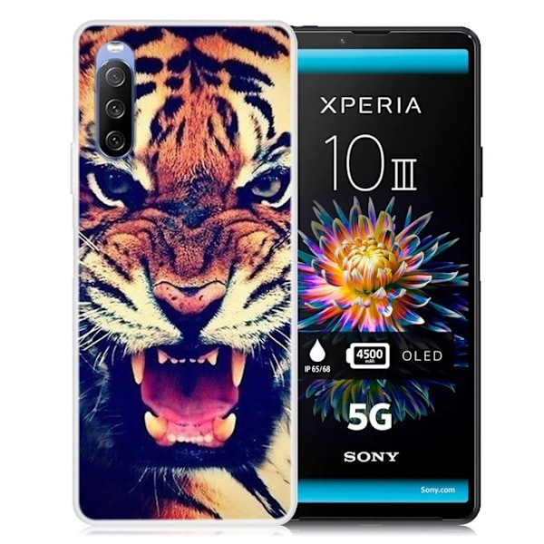 Deco Sony Xperia 10 III skal - Tiger Brun