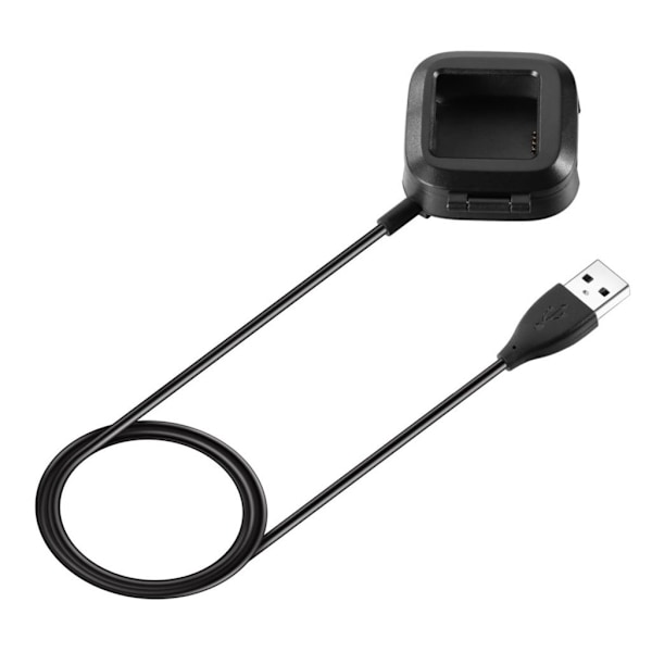 Fitbit Versa 2 USB-kabel för snabb laddning Svart
