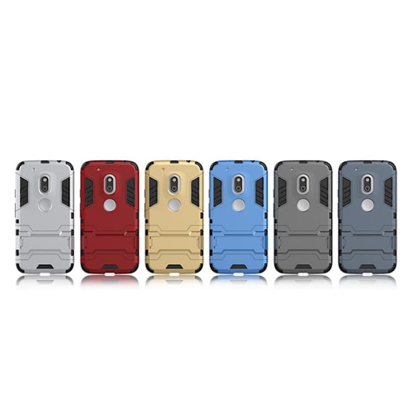 Hårderåde Motorola G4 Play Hybridskal - Ljusblå Blå