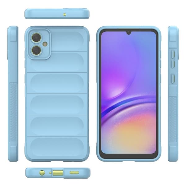 Mjukt greppformat skal för Samsung Galaxy A05 - Blå Blå