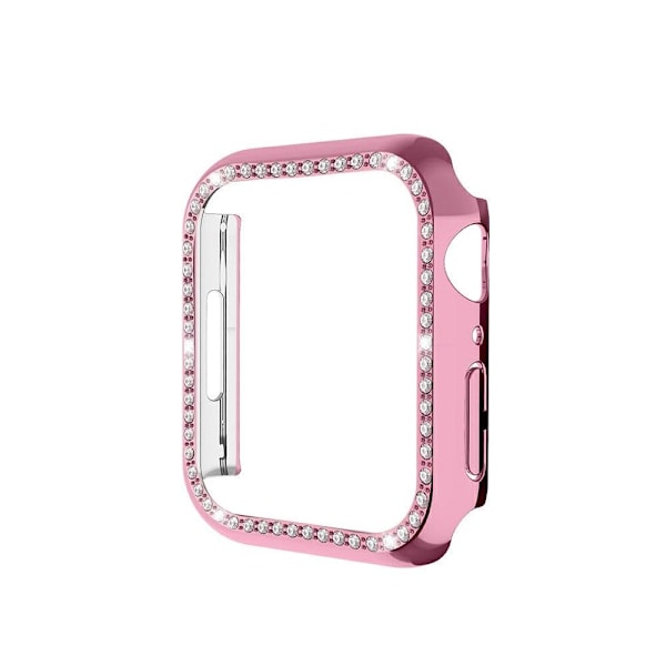 Apple Watch (45mm) - Pinkki-suojus strassikivikoristeella - Pinkki Pink