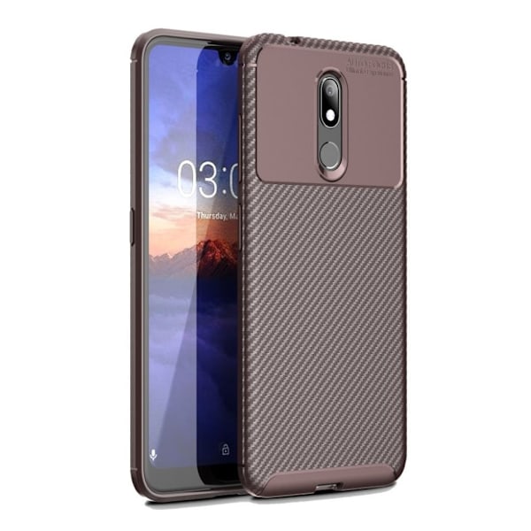 Carbon Shield Nokia 3.2 skal - Brun Brun
