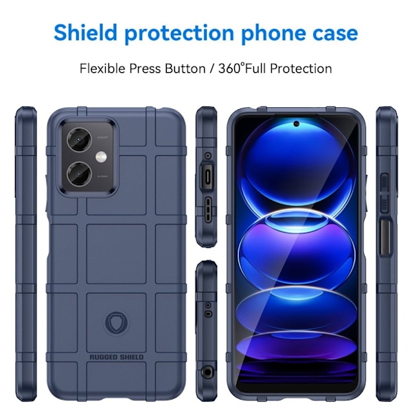 Rugged Shield Xiaomi Redmi Note 12 skal - Blå Blå
