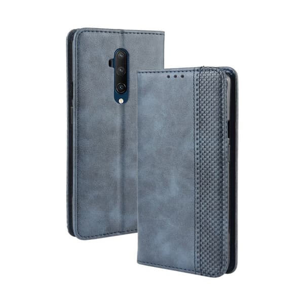 Bofink Vintage OnePlus 7T Pro læretui - Blå Blue
