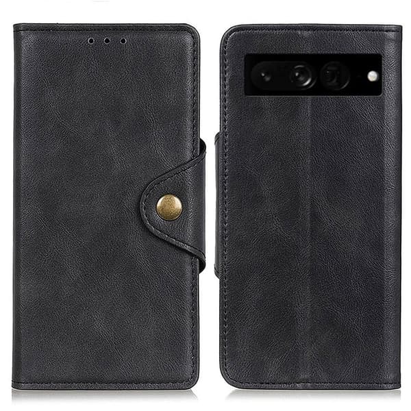 Alpha läder Google Pixel 7 Pro fodral - Svart Svart