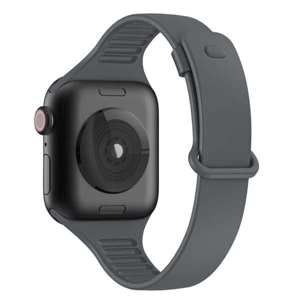 Apple Watch (41mm) TPU-kellohihna - Tummanharmaa Silver grey